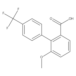 6-Methoxy-4'-trifluoromethyl biphenyl-2-carboxylic acid Structure