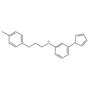 N-[2-(4-fluorophenoxy)ethyl]-6-(1H-pyrazol-1-yl)pyrimidin-4-amine Structure