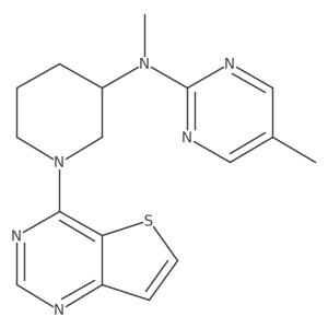 N,5-dimethyl-N-(1-{thieno[3,2-d]pyrimidin-4-yl}piperidin-3-yl)pyrimidin-2-amine Structure