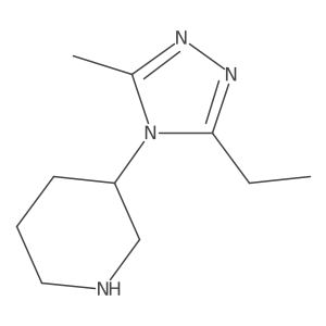 3-(3-ethyl-5-methyl-4H-1,2,4-triazol-4-yl)piperidine Structure