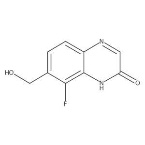 8-Fluoro-7-(hydroxymethyl)-2(1H)-quinoxalinone Structure