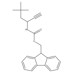 (9H-fluoren-9-yl)methyl N-(5,5-dimethylhex-1-yn-3-yl)carbamate Structure
