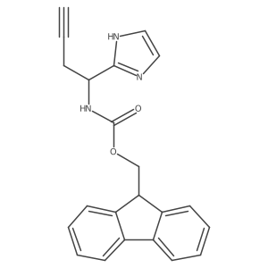 (9H-fluoren-9-yl)methyl N-[1-(1H-imidazol-2-yl)but-3-yn-1-yl]carbamate Structure