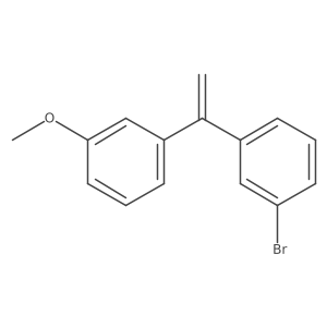 1-Bromo-3-(1-(3-methoxy-phenyl)-vinyl)-benzene结构式