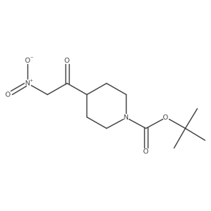 Tert-butyl 4-(2-nitroacetyl)piperidine-1-carboxylate结构式