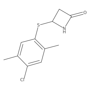 4-[(4-Chloro-2,5-dimethylphenyl)thio]-2-azetidinone Structure
