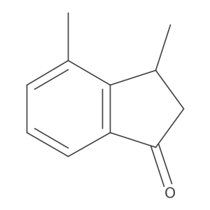 3,4-dimethyl-2,3-dihydro-1H-inden-1-one结构式