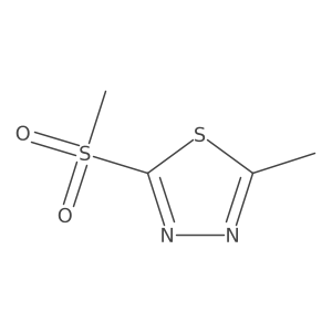 2-Methyl-5-methylsulphonyl-1,3,4-thiadiazole结构式
