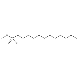 Methyl hydrogen P-dodecylphosphonate结构式