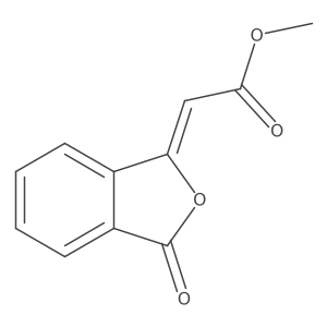 Methyl (2Z)-2-(3-oxo-1(3H)-isobenzofuranylidene)acetate Structure