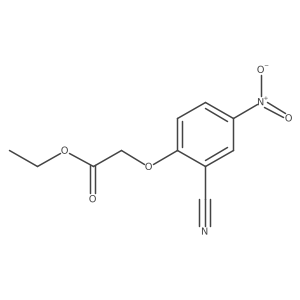 Ethyl 2-(2-cyano-4-nitrophenoxy)acetate结构式