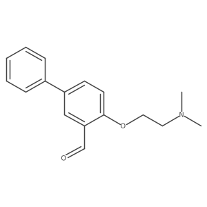 4-[2-(Dimethylamino)ethoxy][1,1a(2)-biphenyl]-3-carboxaldehyde结构式