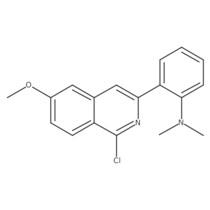 2-(1-chloro-6-methoxyisoquinolin-3-yl)-N,N-dimethylaniline Structure