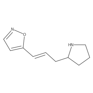 (Z)-5-(3-(Pyrrolidin-2-yl)prop-1-en-1-yl)isoxazole Structure