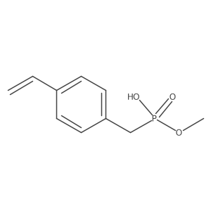 (4-Styrylmethyl)(methoxy)phosphinic acid Structure