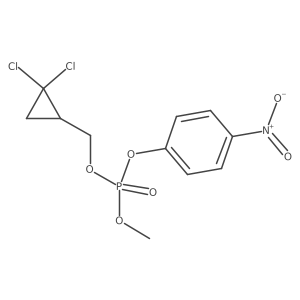 (2,2-Dichlorocyclopropyl)methyl methyl 4-nitrophenyl phosphate Structure
