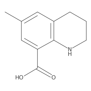 6-Methyl-1,2,3,4-tetrahydroquinoline-8-carboxylic acid结构式