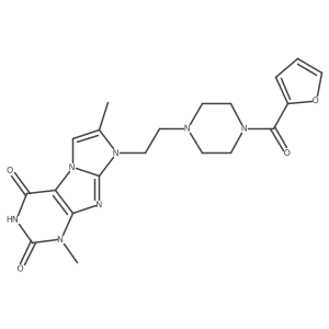 8-(2-(4-(furan-2-carbonyl)piperazin-1-yl)ethyl)-1,7-dimethyl-1H-imidazo[2,1-f]purine-2,4(3H,8H)-dione Structure