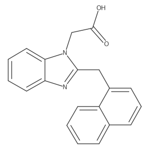 2-[2-(naphthalen-1-ylmethyl)-1H-1,3-benzodiazol-1-yl]acetic acid结构式