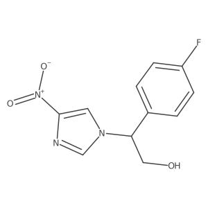 2-(4-Fluorophenyl)-2-(4-nitro-1h-imidazol-1-yl)ethanol结构式