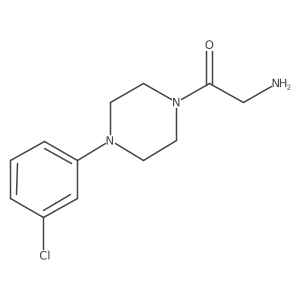 2-Amino-1-[4-(3-chlorophenyl)piperazin-1-yl]ethanone Structure