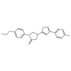 1-(4-Ethoxyphenyl)-4-(3-(p-tolyl)-1,2,4-oxadiazol-5-yl)pyrrolidin-2-one Structure
