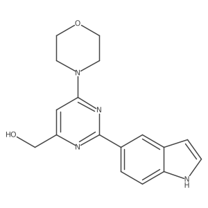 [2-(1H-Indol-5-yl)-6-morpholin-4-yl-pyrimidin-4-yl]methanol Structure
