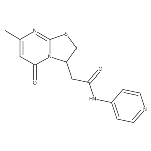 2-(7-methyl-5-oxo-3,5-dihydro-2H-thiazolo[3,2-a]pyrimidin-3-yl)-N-(pyridin-4-yl)acetamide结构式