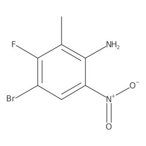 4-Bromo-3-fluoro-2-methyl-6-nitroaniline Structure