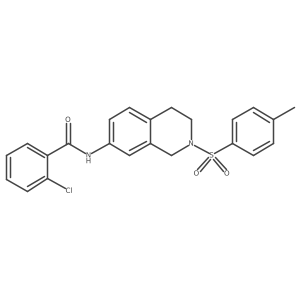 2-chloro-N-(2-tosyl-1,2,3,4-tetrahydroisoquinolin-7-yl)benzamide结构式