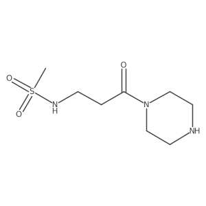 N-[3-Oxo-3-(1-piperazinyl)propyl]methanesulfonamide Structure