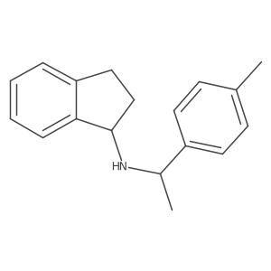 2,3-Dihydro-N-[1-(4-methylphenyl)ethyl]-1H-inden-1-amine结构式