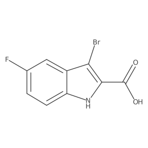 3-bromo-5-fluoro-1H-indole-2-carboxylic acid Structure