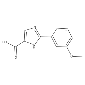 2-(3-methoxyphenyl)-1H-imidazole-5-carboxylic acid结构式