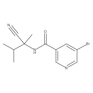 5-bromo-N-(1-cyano-1,2-dimethylpropyl)pyridine-3-carboxamide Structure