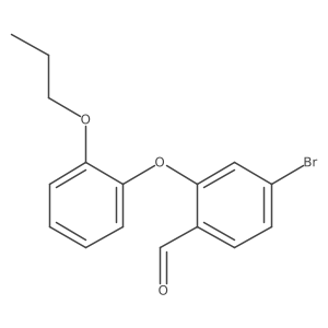 4-Bromo-2-(2-propoxyphenoxy)benzaldehyde结构式