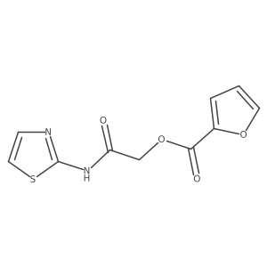 [(1,3-Thiazol-2-yl)carbamoyl]methyl furan-2-carboxylate结构式