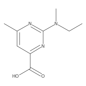 2-(ethylmethylamino)-6-methyl-4-Pyrimidinecarboxylic acid Structure