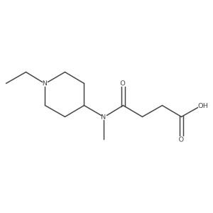 3-[(1-Ethylpiperidin-4-yl)(methyl)carbamoyl]propanoic acid结构式