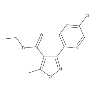 3-(5-Chloro-pyridin-2-yl)-5-methyl-isoxazole-4-carboxylic acid ethyl ester Structure