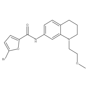 5-bromo-N-(1-(2-methoxyethyl)-1,2,3,4-tetrahydroquinolin-7-yl)furan-2-carboxamide Structure
