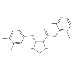 5-(3,4-dimethylanilino)-N-(2,6-dimethylphenyl)triazolidine-4-carboxamide Structure