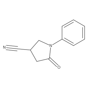 5-Oxo-1-phenylpyrrolidine-3-carbonitrile Structure