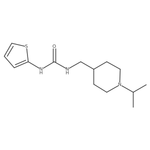 1-((1-Isopropylpiperidin-4-yl)methyl)-3-(thiophen-2-yl)urea Structure