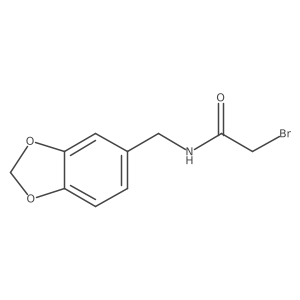 N-(1,3-benzodioxol-5-ylmethyl)-2-bromoacetamide Structure