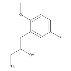 1-Amino-3-(5-fluoro-2-methoxyphenyl)propan-2-ol结构式