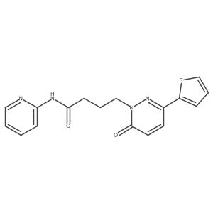 4-(6-oxo-3-(thiophen-2-yl)pyridazin-1(6H)-yl)-N-(pyridin-2-yl)butanamide Structure