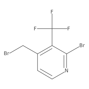 2-Bromo-4-bromomethyl-3-(trifluoromethyl)pyridine结构式