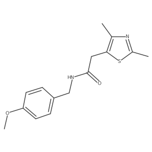 2-(2,4-dimethylthiazol-5-yl)-N-(4-methoxybenzyl)acetamide Structure