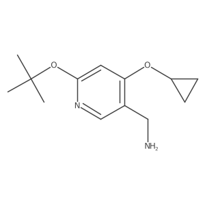(6-Tert-butoxy-4-cyclopropoxypyridin-3-YL)methanamine Structure